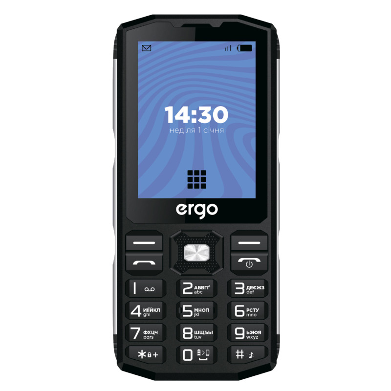 Мобільний телефон ERGO E282 Dual Sim Black (6906380)
