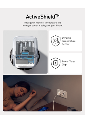 Мережевий зарядний пристрій Anker PowerPort 512 - 20W USB-C White (6924817)