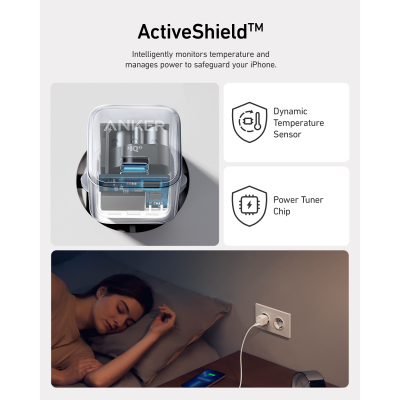 Мережевий зарядний пристрій Anker PowerPort 512 - 20W USB-C White (6924817)
