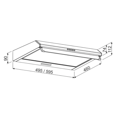Витяжка Jantar ST I LED 60 BR (6902440)