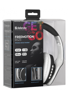 Гарінтура Defender FreeMotion B525 White/Black (63525) (6492203)