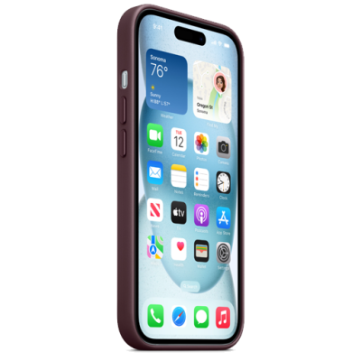 Чохол Apple iPhone 15 FineWoven Case with MagSafe - Mulberry MT3E3 (6915497)