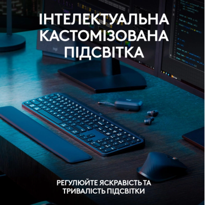 Клавіатура Logitech MX Keys S Wireless Ukr Graphite (L920-011593) (6921792) Клавіатура Logitech MX Keys S Wireless Ukr Graphite (L920-011593) (6921792)
