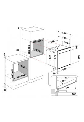 Електрична духова шафа Whirlpool AKZM 8420 S (6408321)