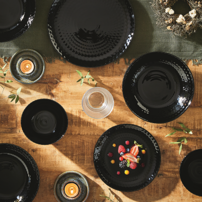 Тарілка обідня Luminarc Pampille Black 25 см (6711238)