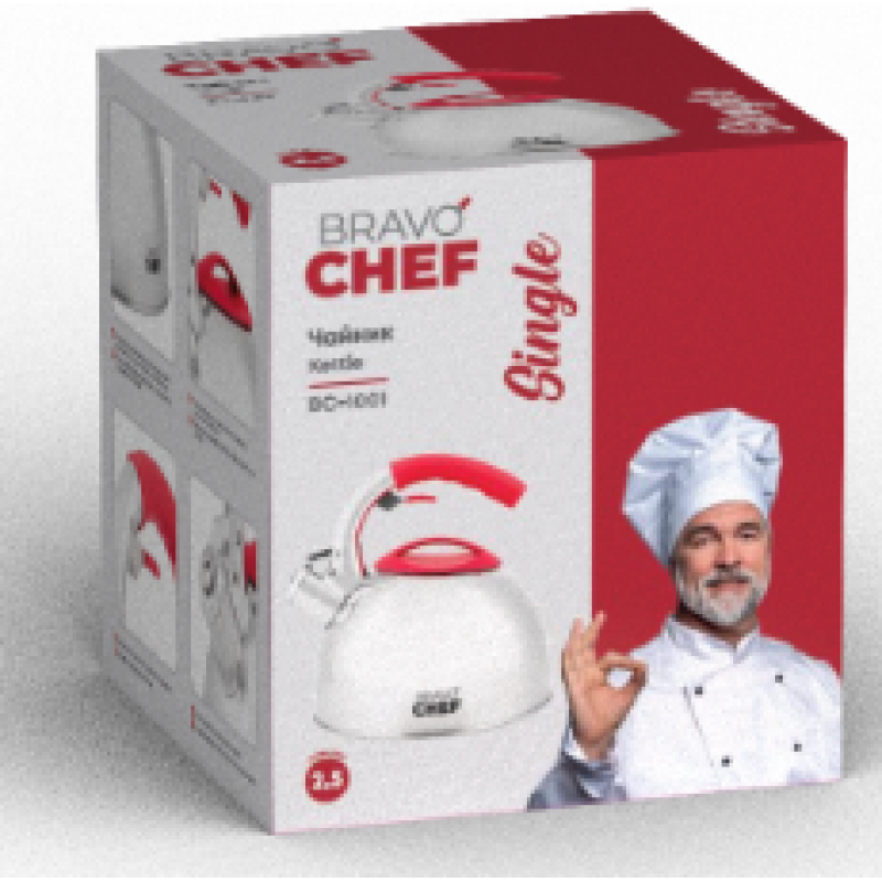 Чайник Bravo Chef Single, 2.5 л (6910858)