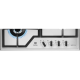 Газова варильна поверхня Electrolux KGS64362XX (6906535)