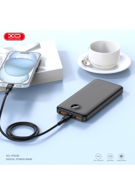 Портативний зарядний пристрій XO PR238 - 10000 mAh PD20W + QC22.5W (Black)  (6974557)