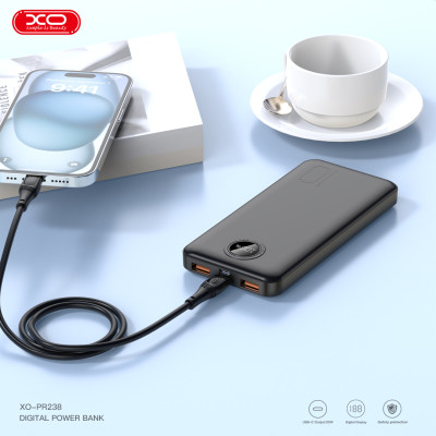 Портативний зарядний пристрій XO PR238 - 10000 mAh PD20W + QC22.5W (Black)  (6974557)