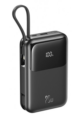 Портативний зарядний пристрій XO PR234 - 20000 mAh PD20W + QC22.5W with iP, Type-C cable (Black) (6974558)