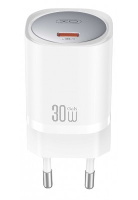 Мережевий зардний пристрій XO CE20 - 33W Single port USB-C PD30W/PPS33W White (6974571)