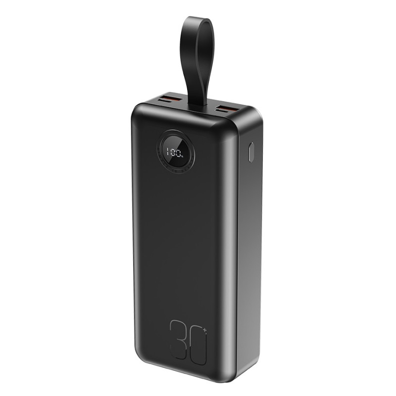 Портативний зарядний пристрій XO PR240 - 30000 mAh PD20W + QC22.5W with light (Black)  (6974644)