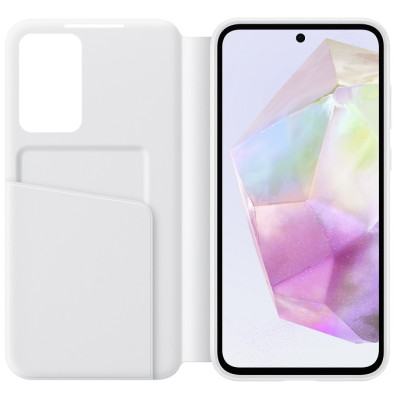 Чохол Samsung A35 Smart View Wallet Case EF-ZA356CWEGWW White  (6966619)
