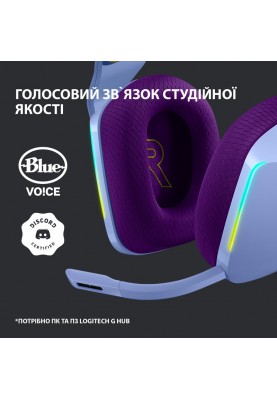 Гарнітура Logitech G733 Lightspeed Wireless RGB, LILAC (6617183)