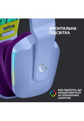 Гарнітура Logitech G733 Lightspeed Wireless RGB, LILAC (6617183)