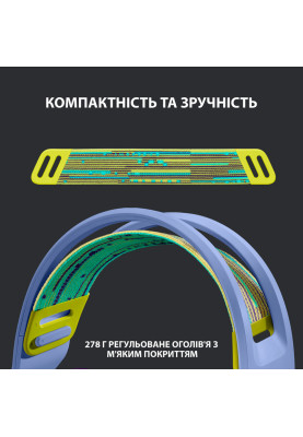 Гарнітура Logitech G733 Lightspeed Wireless RGB, LILAC (6617183)