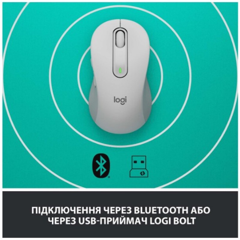 Миша Logitech Signature M650 L Wireless Off-White (910-006238) (6794327)