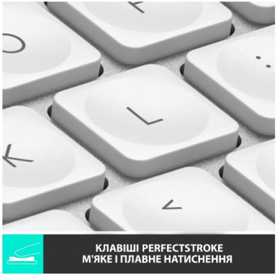 Клавіатура Logitech MX Keys Mini For Mac Wireless Illuminated Pale Grey (6772198)