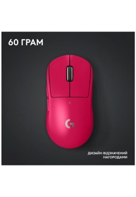 Миша Logitech G PRO X SUPERLIGHT 2 LIGHTSPEED Gaming, Magenta (910-006797) (6937909)