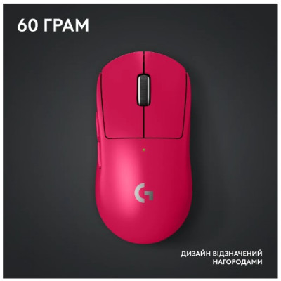 Миша Logitech G PRO X SUPERLIGHT 2 LIGHTSPEED Gaming, Magenta (910-006797) (6937909)