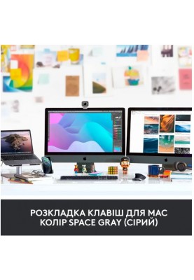 Клавіатура Logitech MX Keys for Mac Advanced Space Grey (920-009558) (6744441)