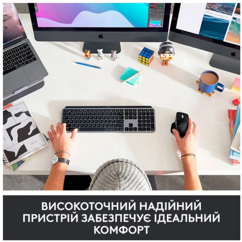 Клавіатура Logitech MX Keys for Mac Advanced Space Grey (920-009558) (6744441)