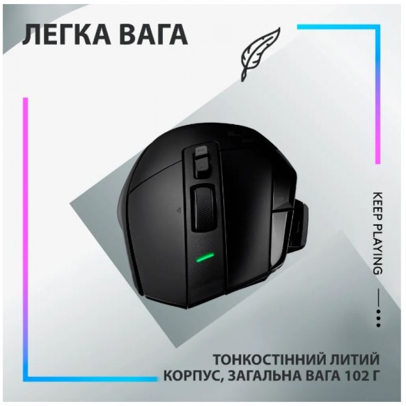 Миша Logitech G502 X LIGHTSPEED Black (910-006180) (6823491)