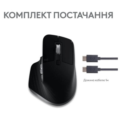 Миша Logitech MX Master 3S For Mac Performance Wireless Space Grey (910-006571) (6836230)