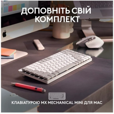 Миша Logitech MX Master 3S для Mac Performance Wireless Pale Grey (910-006572) (6836231)