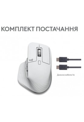 Миша Logitech MX Master 3S For Mac Performance Wireless Pale Grey (910-006572) (6836231)