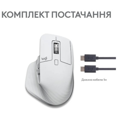 Миша Logitech MX Master 3S For Mac Performance Wireless Pale Grey (910-006572) (6836231)
