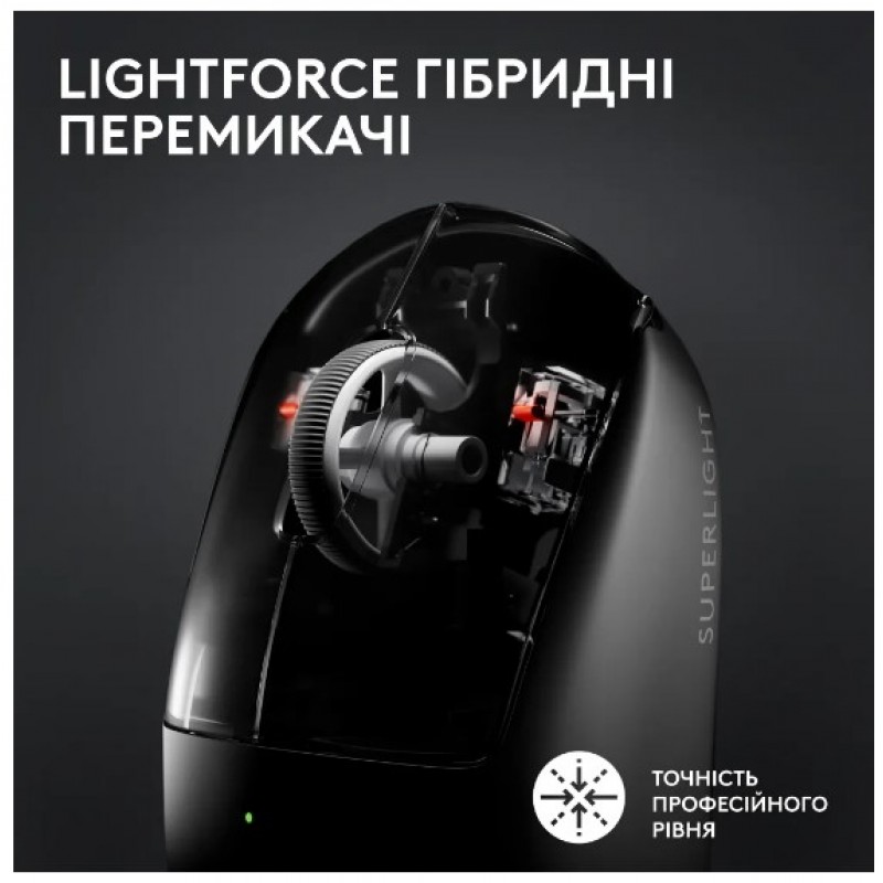 Миша Logitech Pro X Superlight 2 Lightspeed Black (910-006630) (6912724)