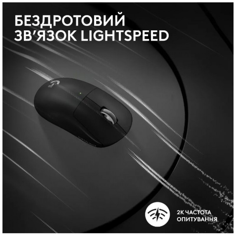 Миша Logitech Pro X Superlight 2 Lightspeed Black (910-006630) (6912724)