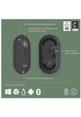 IT набір Logitech Pebble 2 Combo for Mac Tonal Graphite (6915635)