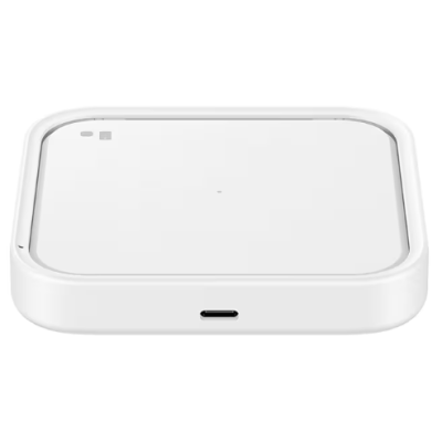 Бездротовий зарядний пристрій Samsung 15W Wireless Charger Pad with TA White (EP-P2400TWEGEU) (6972193)