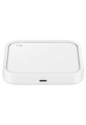 Бездротовий зарядний пристрій Samsung 15W Wireless Charger Pad w/o TA White (EP-P2400BWEGEU) (6972195)