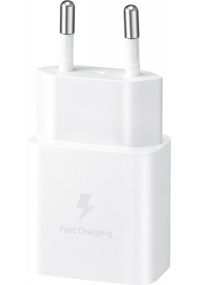 Мережевий зарядний пристрій Samsung 15W Power Adapter Type-C+Cable - White (EP-T1510XWEGEU) (6972209)