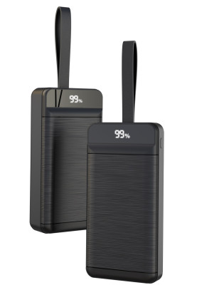 Портативний зарядний пристрій XO PR157 - 40000 mAh 3-Input PD20W + QC22.5W with light Black (6984210)