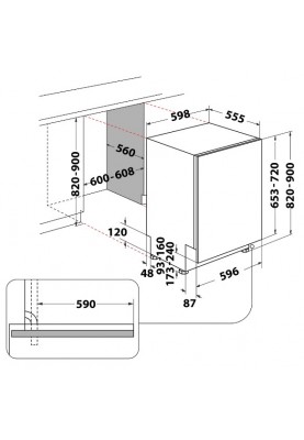 Посудомийна машина Whirlpool W8I HT58 T (6898842)