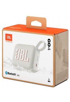 Портативна акустика JBL Go 4 White (JBLGO4WHT) (6980799)