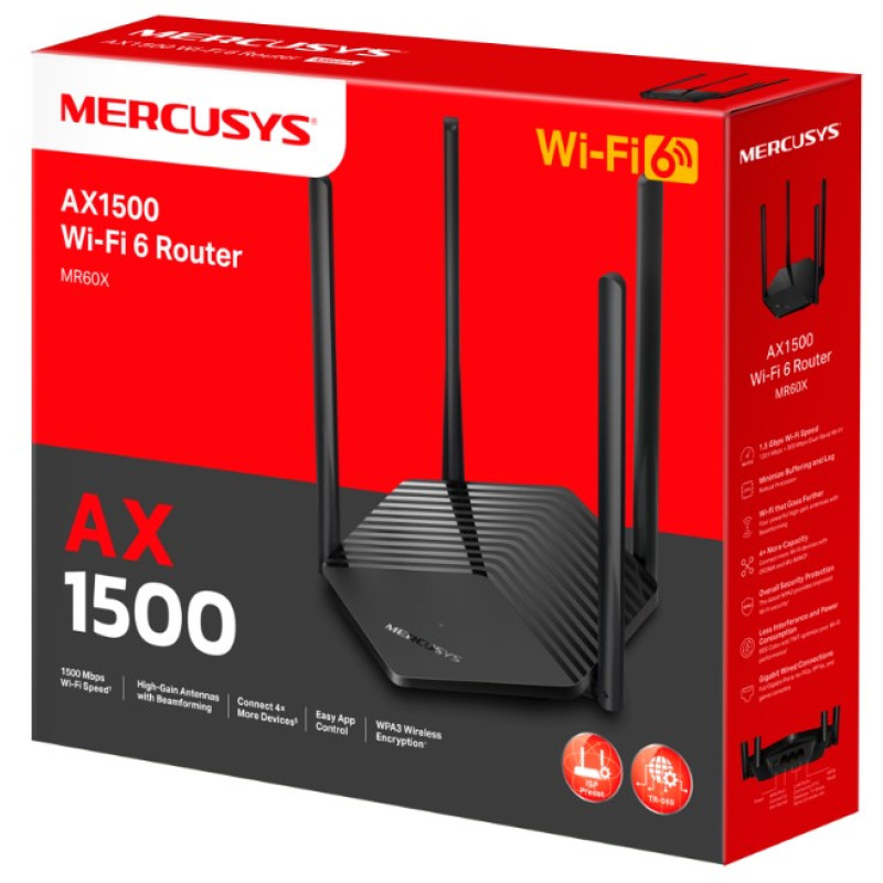 Бездротовий маршрутизатор Mercusys MR60X (6935032)