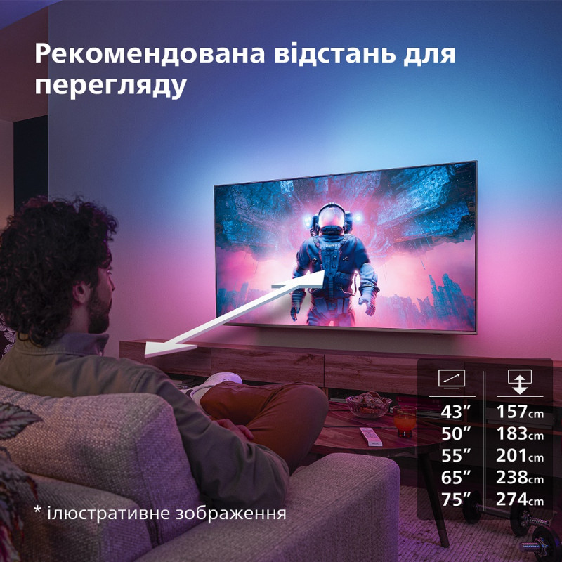 LED телевізор Philips 43PUS8319/12  (6989409)