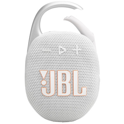 Портативна акустика JBL Clip 5 White (JBLCLIP5WHT) (6980790)