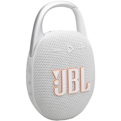 Портативна акустика JBL Clip 5 White (JBLCLIP5WHT) (6980790)