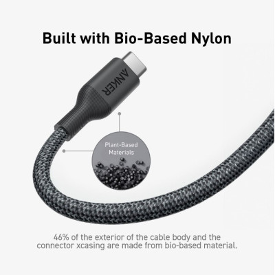 Кабель Anker 544 USB-C to USB-C - 0.9m 140W Bio-Nylon Black (6989635)