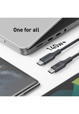 Кабель Anker 544 USB-C to USB-C - 0.9m 140W Bio-Nylon Black (6989635)