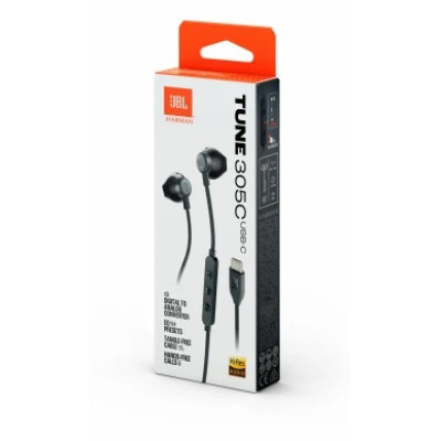 Гарнітура JBL TUNE 305C USB-C Black (JBLT305CBLK) (6995490)