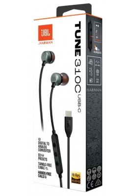 Гарнітура JBL TUNE 310C USB-C Black (JBLT310CBLK) (6995501)