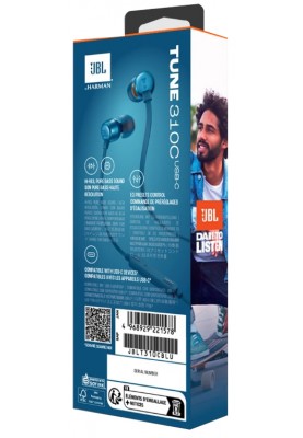 Гарнітура JBL TUNE 310C USB-C Blue (JBLT310CBLU) (6995502)