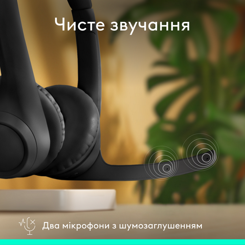 Гарнітура Logitech Zone 300 Wireless Headset BT Black (981-001407)  (6996322)